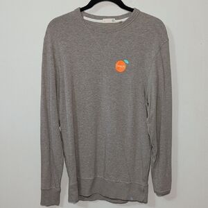 Tasc Orange Beach Sweatshirt Heather Tan Bamboo Organic Cotton Men's Size M